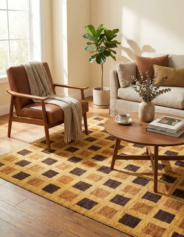 5' x 6' 5 Hand Knotted Modern Ziegler Rug