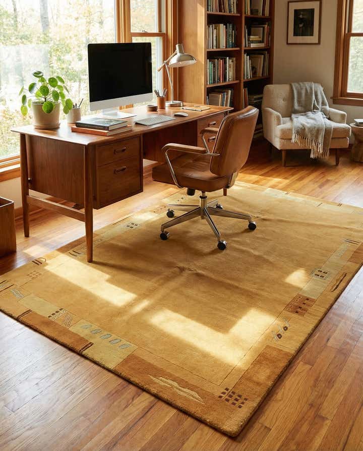 4' 9 x 6' 6 Hand Knotted Nepal Wool Rug