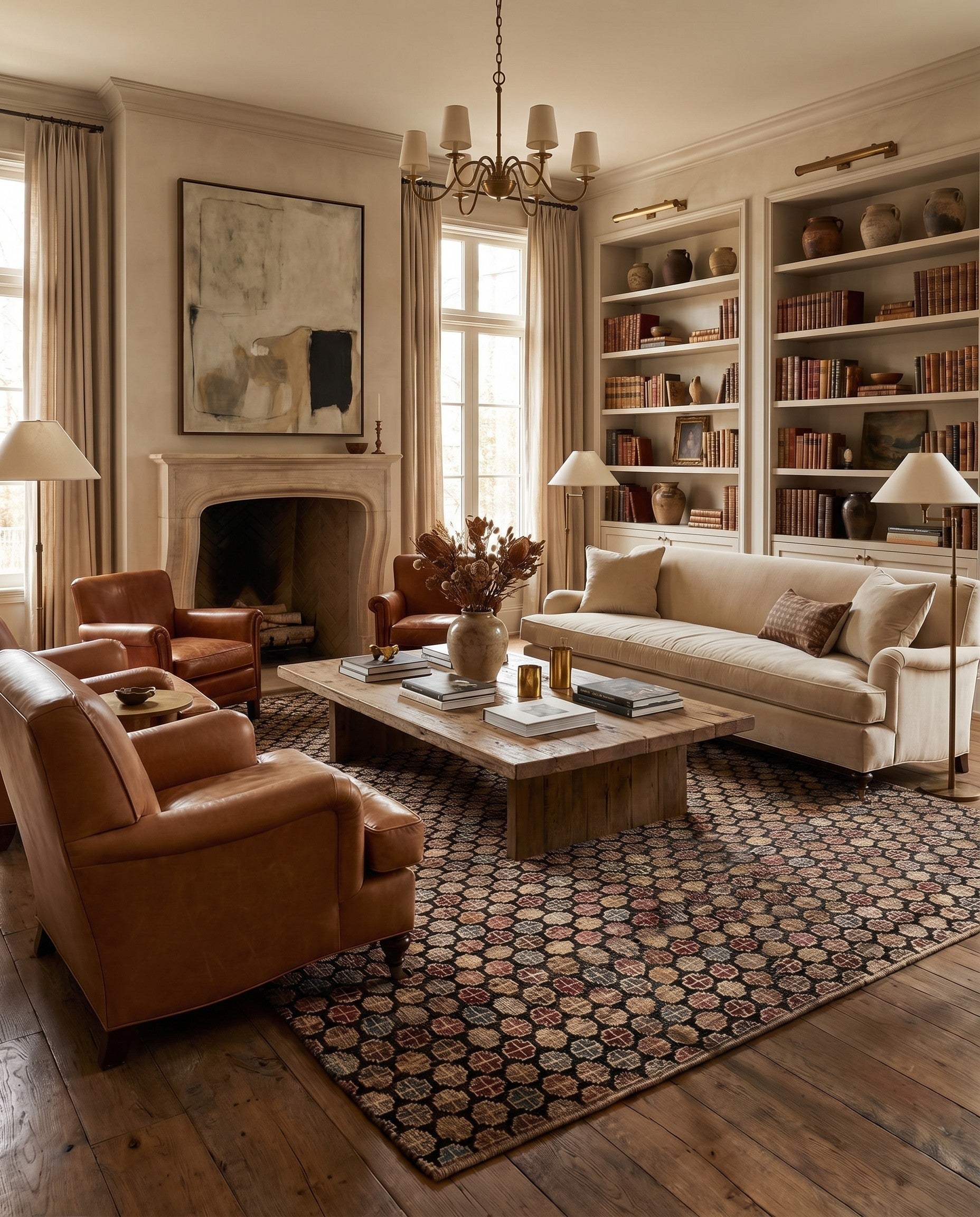 9' x 12' 2 Hand Knotted Darya Wool Rug