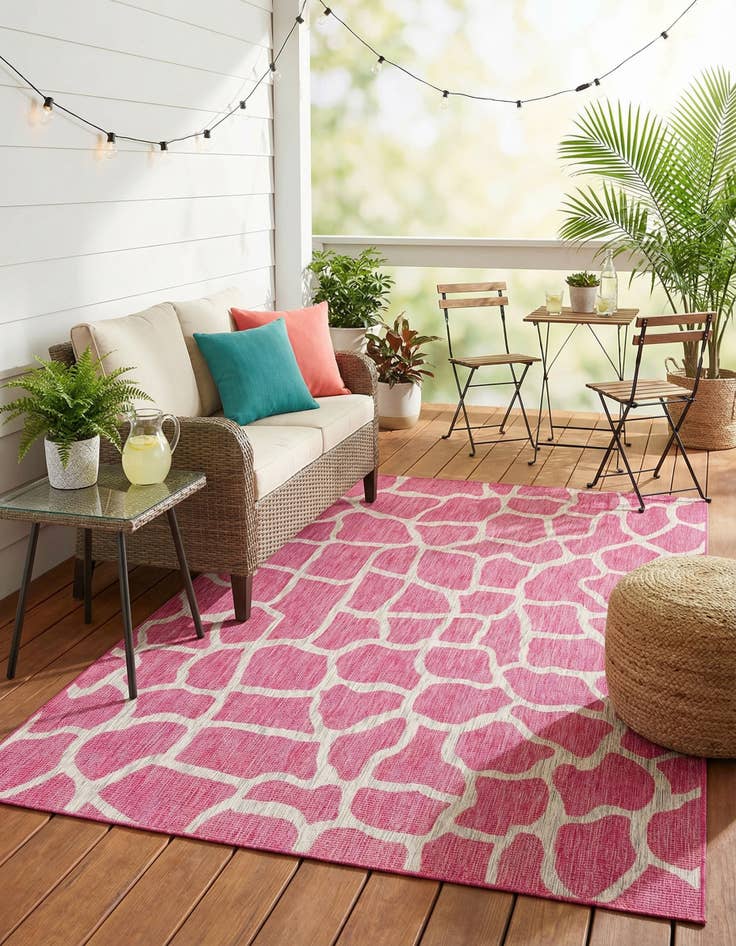 Detail image of 6' x 9'  Washable Safari Indoor / Outdoor Rug