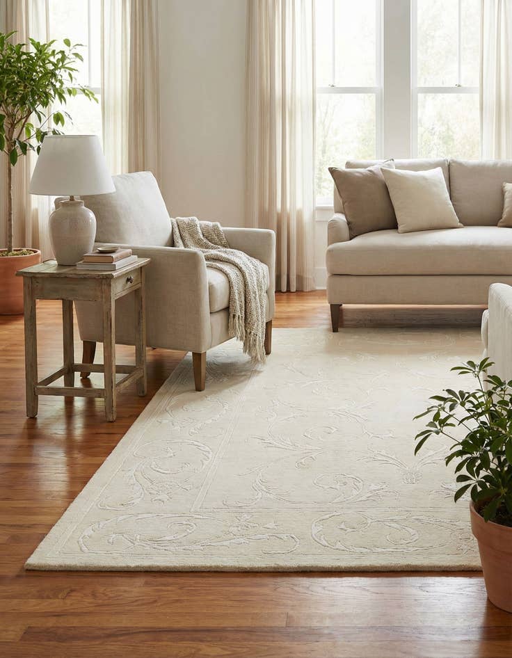 Detail image of 5' x 6' 8  Hand Knotted Darya Wool Rug