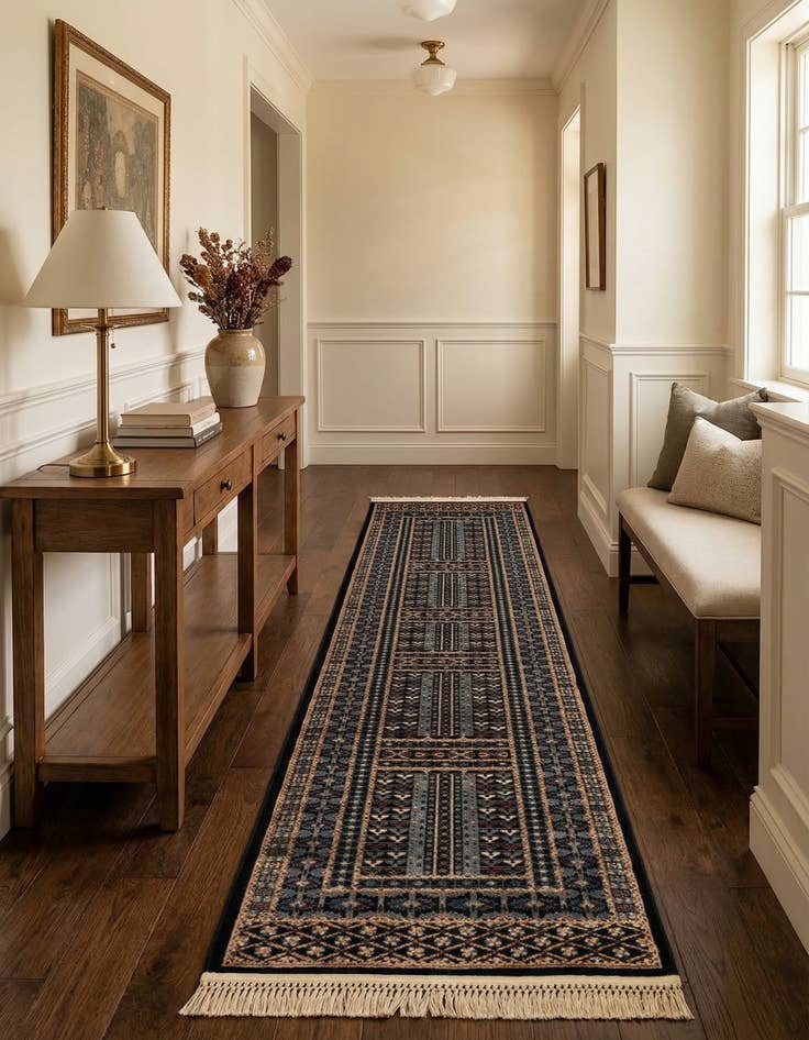 Detail image of 2' 7 x 12' Bokhara Runner Rug