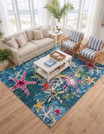 10' x 10' Washable Amalfi Square Rug