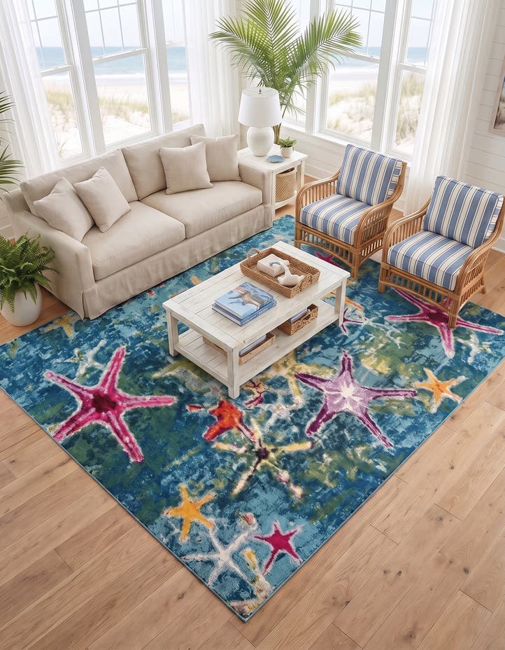 10' x 10' Washable Amalfi Square Rug