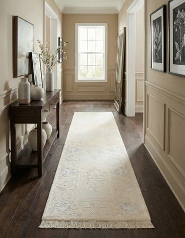 2' 8 x 9' 8 Hand Knotted Darya Wool Runner Rug
