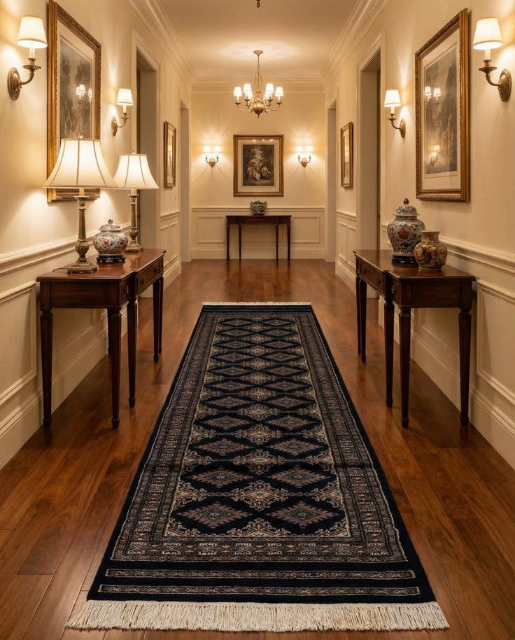 Detail image of 2' 1 x 6' 2 Hand Knotted Bokhara Oriental Runner Rug