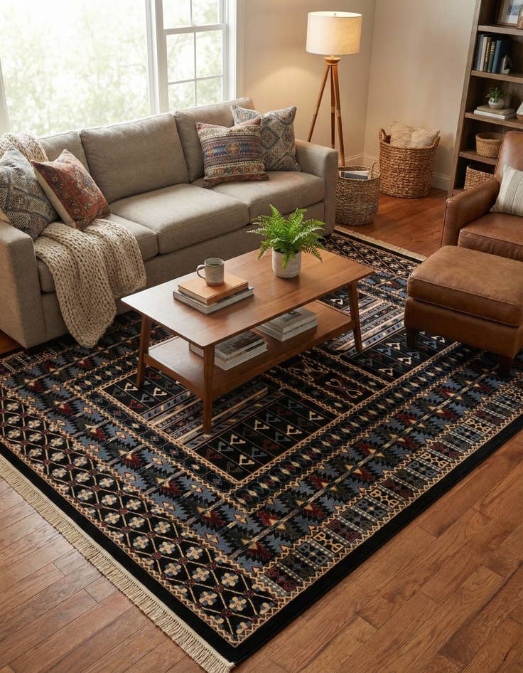 Detail image of 9' x 12' Bokhara Rug