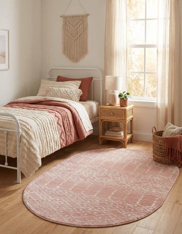 4' x 6' Paxon Trellis Oval Rug
