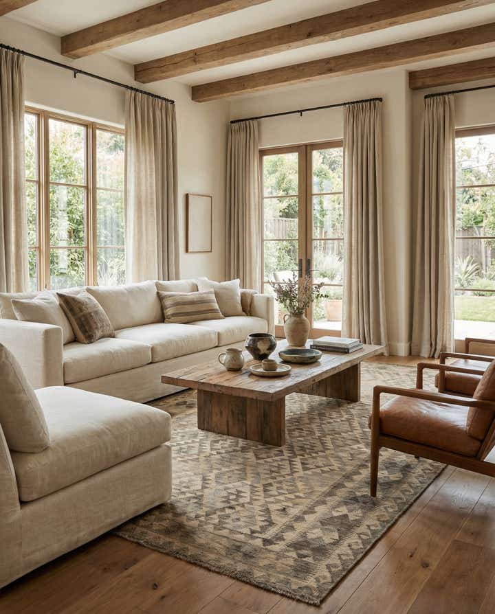 6' 9 x 9' 10 Hand Woven Kilim Maymana Wool Rug