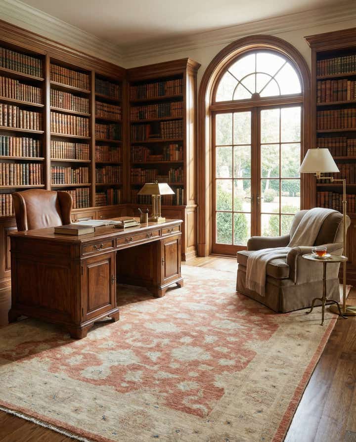 6' 2 x 8' 2 Hand Knotted Peshawar Ziegler Rug