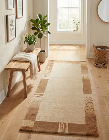 2' 5 x 4' 7 Hand Knotted Nepal Runner Rug