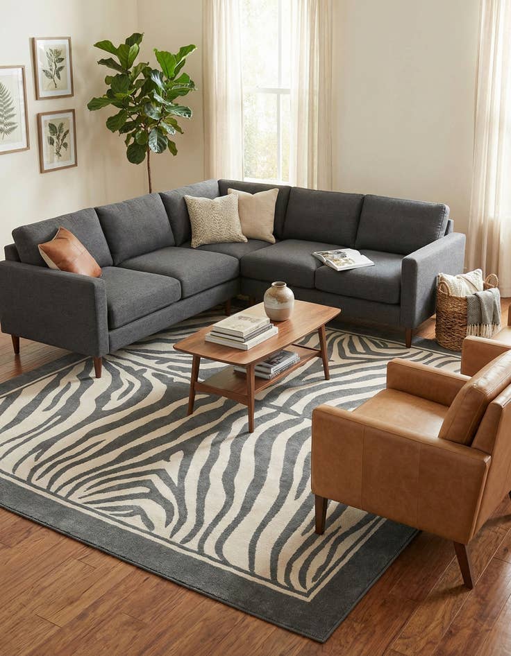 Detail image of  10' x 10' Savannah Square Rug