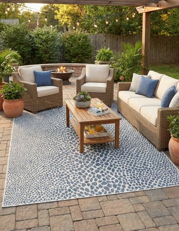 7' 10 x 11' Easy-Clean Jill Zarin Cape Town Indoor / Outdoor Rug