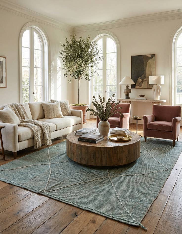 Detail image of 8' 8 x 11' 10  Hand Knotted Darya Wool Rug