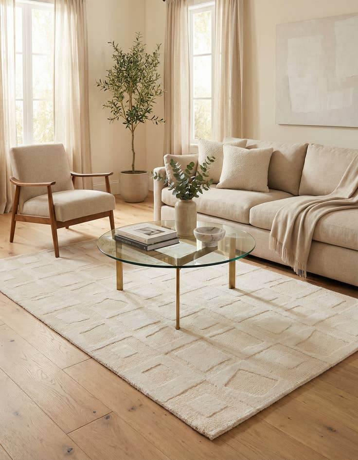 Detail image of  2' 9 x 5'  Hand Knotted Darya Wool Rug