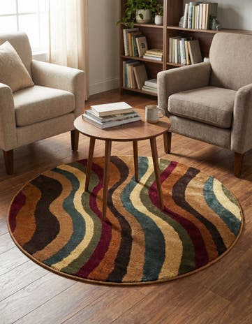 Cafe Round Rug