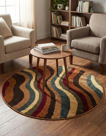 Cafe Round Rug