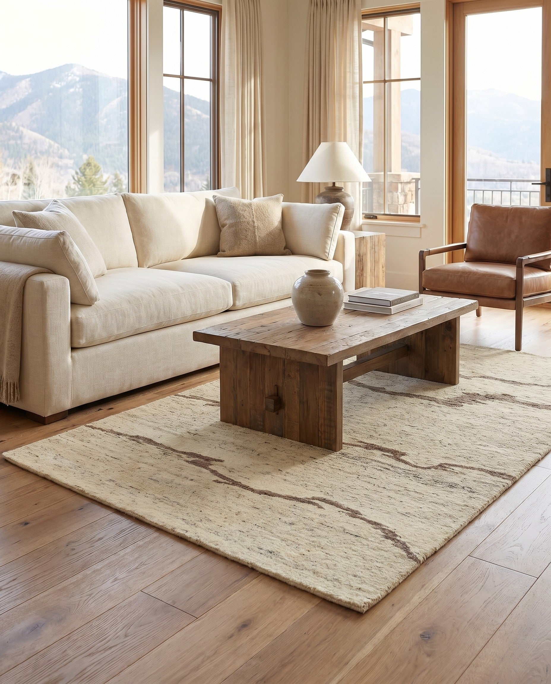 4' 1 x 6' Hand Knotted Tibet Wool Rug