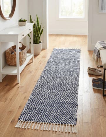 2' 2 x 10' Hand Woven Braided Jute Runner Rug