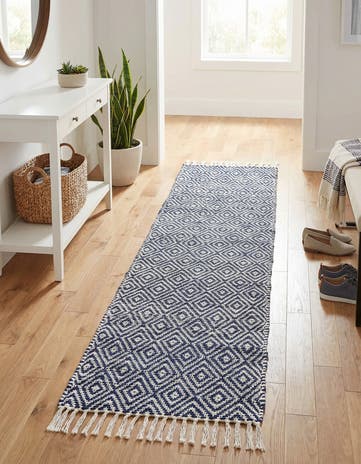2' 2 x 10' Hand Woven Braided Jute Runner Rug