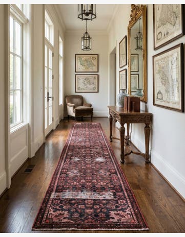 2' 3 x 13' 4 Hand Knotted Ultra Vintage Persian Wool Runner Rug