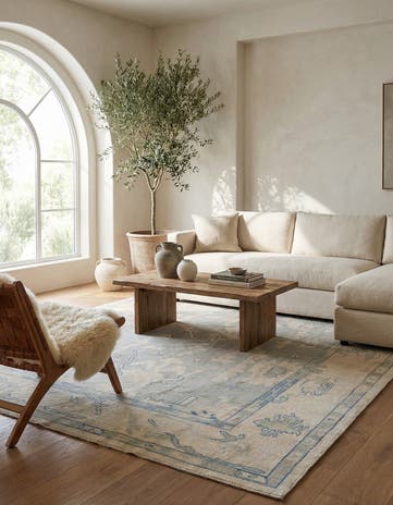 8' 6 x 10' 2 Hand Knotted Moroccan Wool Rug