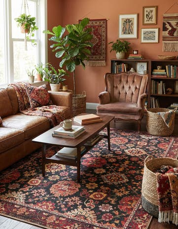 6' 1 x 9' Washable Timeless Rug