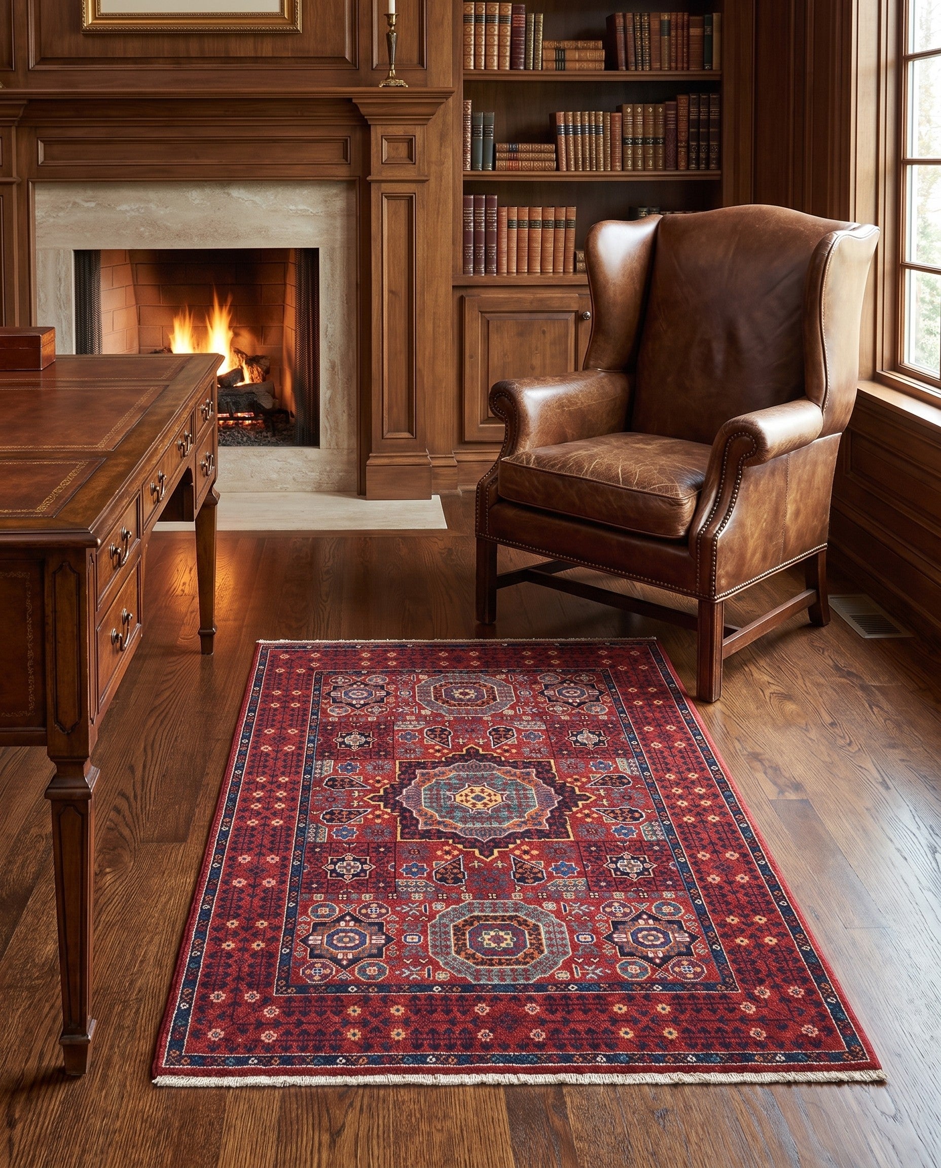 3' 3 x 5' 1 Hand Knotted Mamluk Ziegler Rug