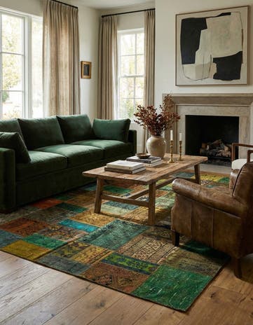 6' 8 x 9' 9 Hand Knotted Ultra Vintage Persian Wool Rug