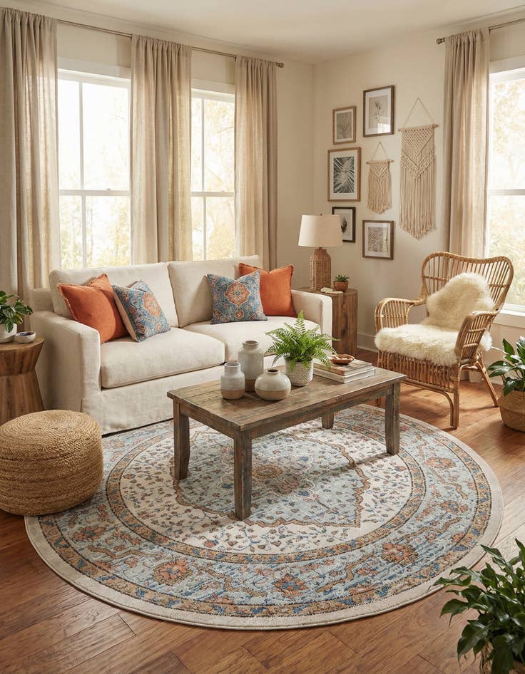 Detail image of  7' x 7' Nyla Round Rug