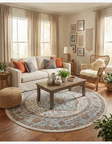 7' x 7' Nyla Round Rug