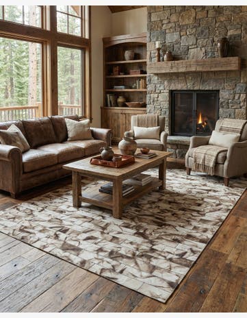 5' x 7' 11 Cowhide - Patchwork Rug