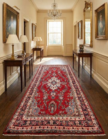 4' 6 x 9' 3 Hamedan Wool Rug
