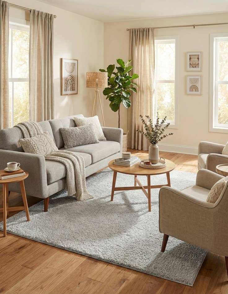 Detail image of 6' 5 x 9' Jill Zarin Shaggy Chic Rug