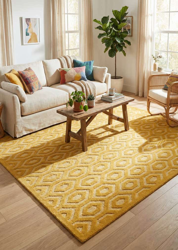 7' 10 x 10' Easy-Clean Trellis Textured Indoor / Outdoor Rug