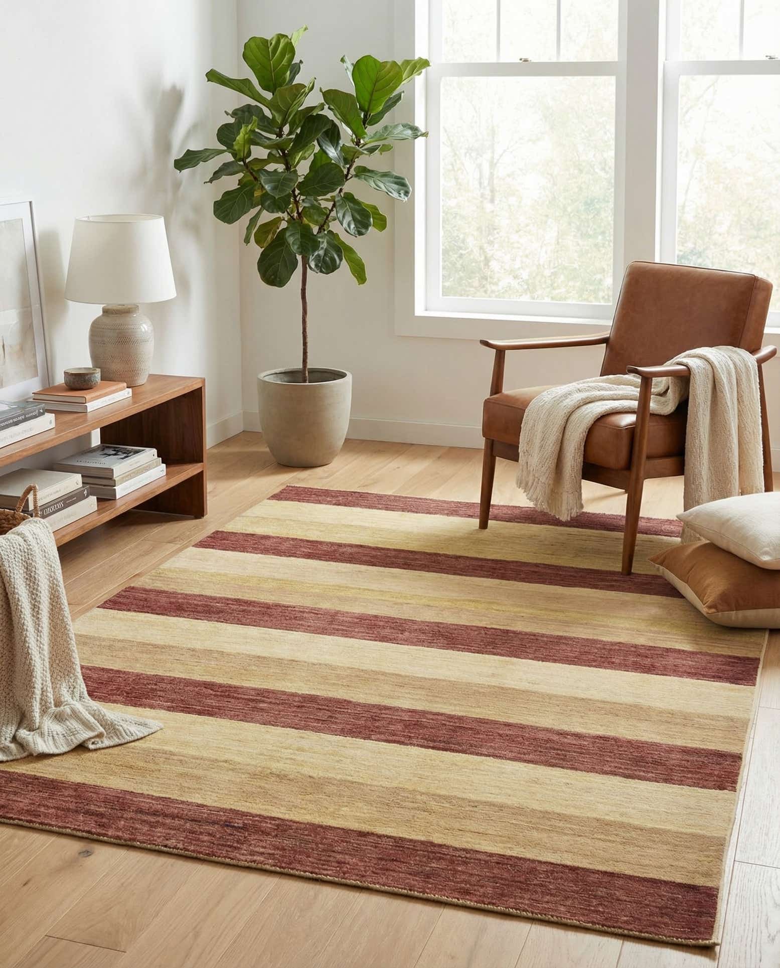 4' 9 x 6' 3 Hand Knotted Modern Ziegler Oriental Rug