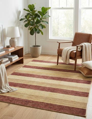 4' 9 x 6' 3 Hand Knotted Modern Ziegler Oriental Rug