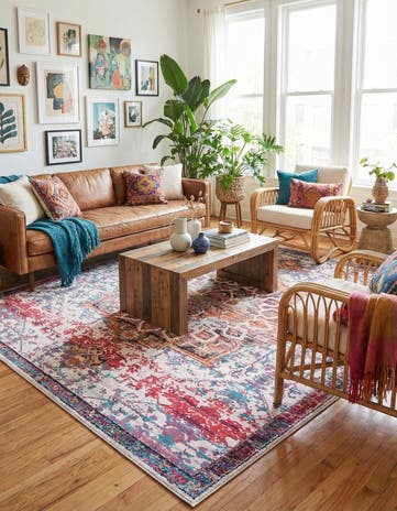 10' 6 x 10' 6 Washable Francesca Square Rug
