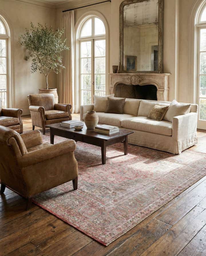 9' 8 x 12' 4 Hand Knotted Ultra Vintage Persian Wool Rug