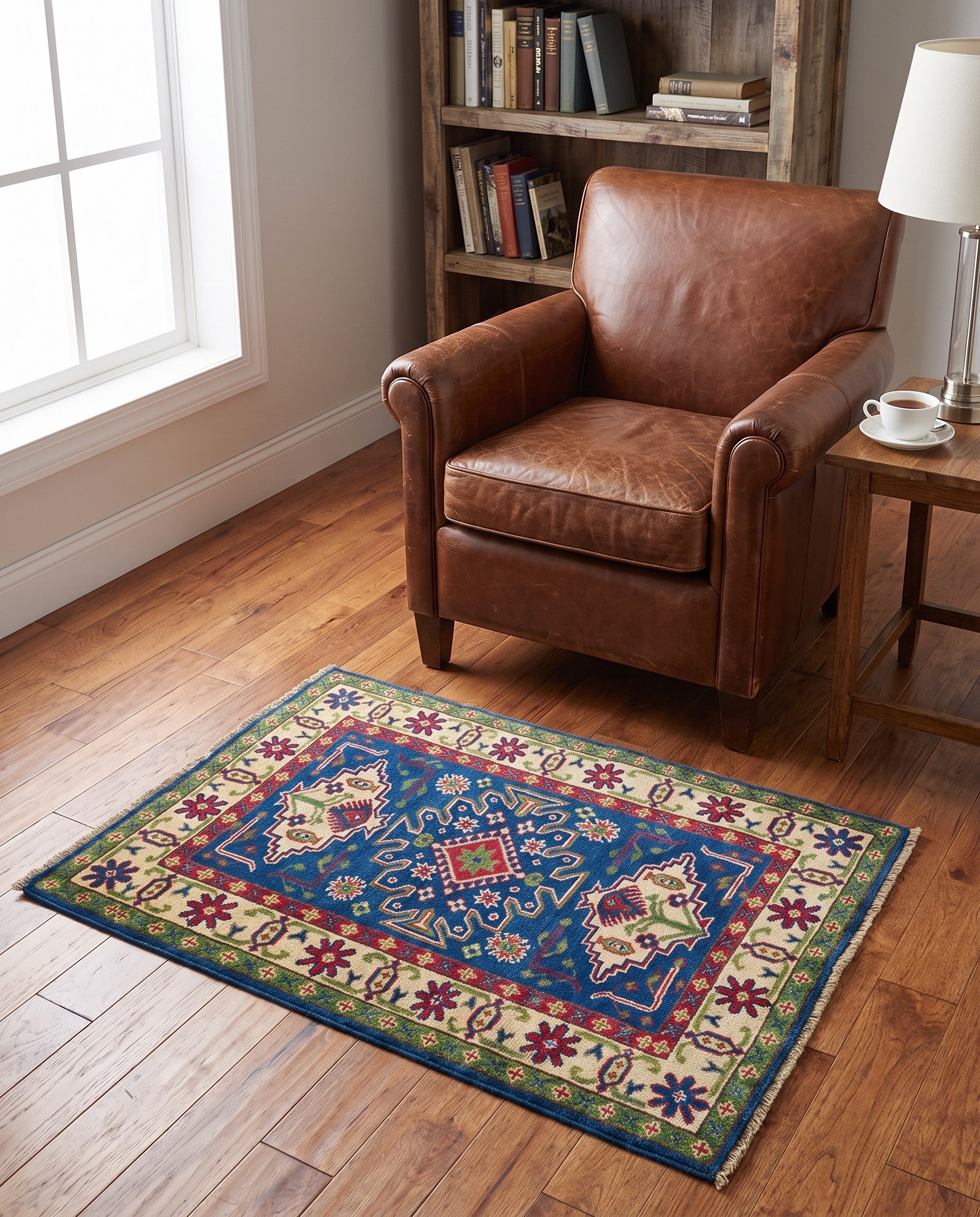 2' 9 x 3' 11 Hand Knotted Kazak Rug
