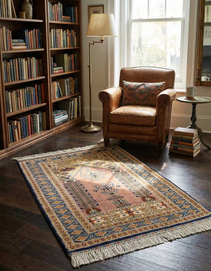 Detail image of 2' 9 x 3' 10  Hand Knotted Bokhara Oriental Wool Rug