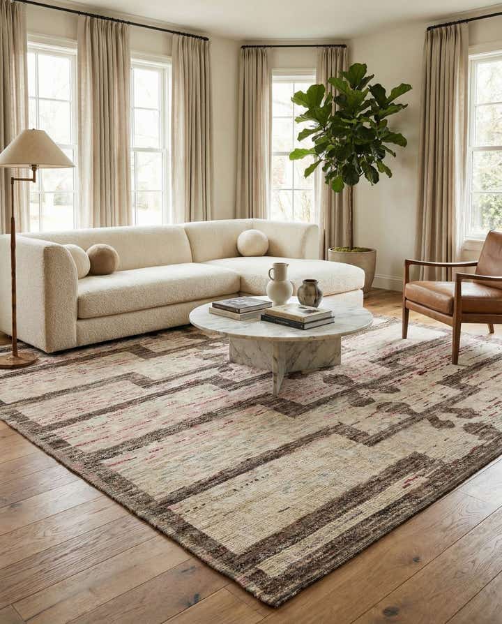 12' 3 x 15' 1 Hand Knotted Moroccan Wool Rug