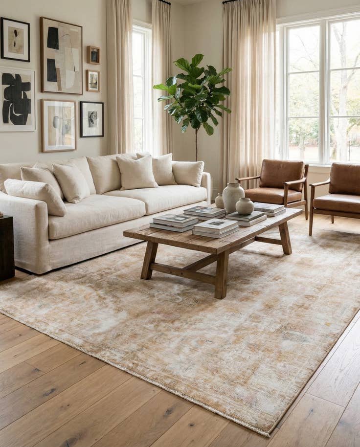 Detail image of 6' 5 x 9' 2 Hand Knotted Ultra Vintage Persian Wool Rug