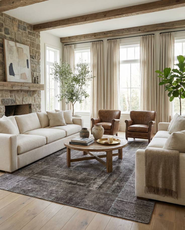 Detail image of 5' 9 x 7' 9 Hand Knotted Ultra Vintage Persian Wool Rug