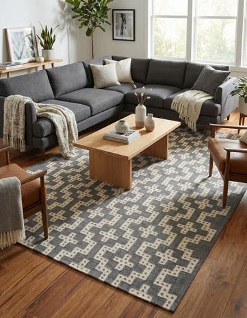 10' x 14' 1 Hand Woven Kilim Wool Rug