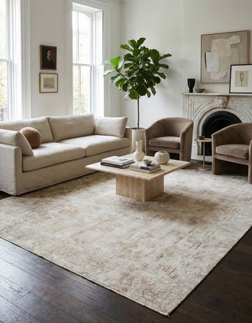 8' 7 x 12' 7 Hand Knotted Ultra Vintage Persian Wool Rug