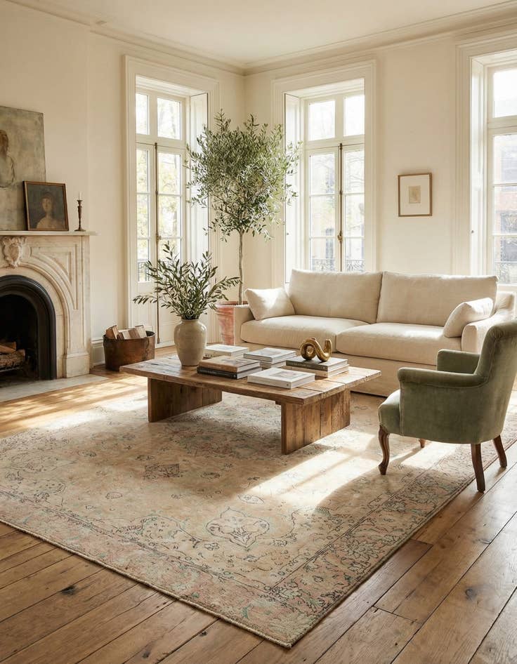 Detail image of  9' 5 x 12' 6  Hand Knotted Ultra Vintage Persian Wool Rug