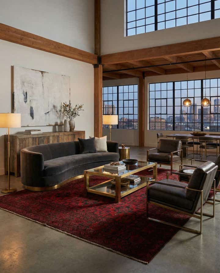 6' 10 x 9' 8 Hand Knotted Khal Mohammadi Wool Rug