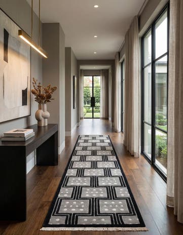 2' 8 x 13' 1 Hand Knotted Darya Wool Runner Rug