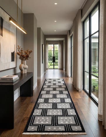 2' 8 x 13' 1 Hand Knotted Darya Wool Runner Rug